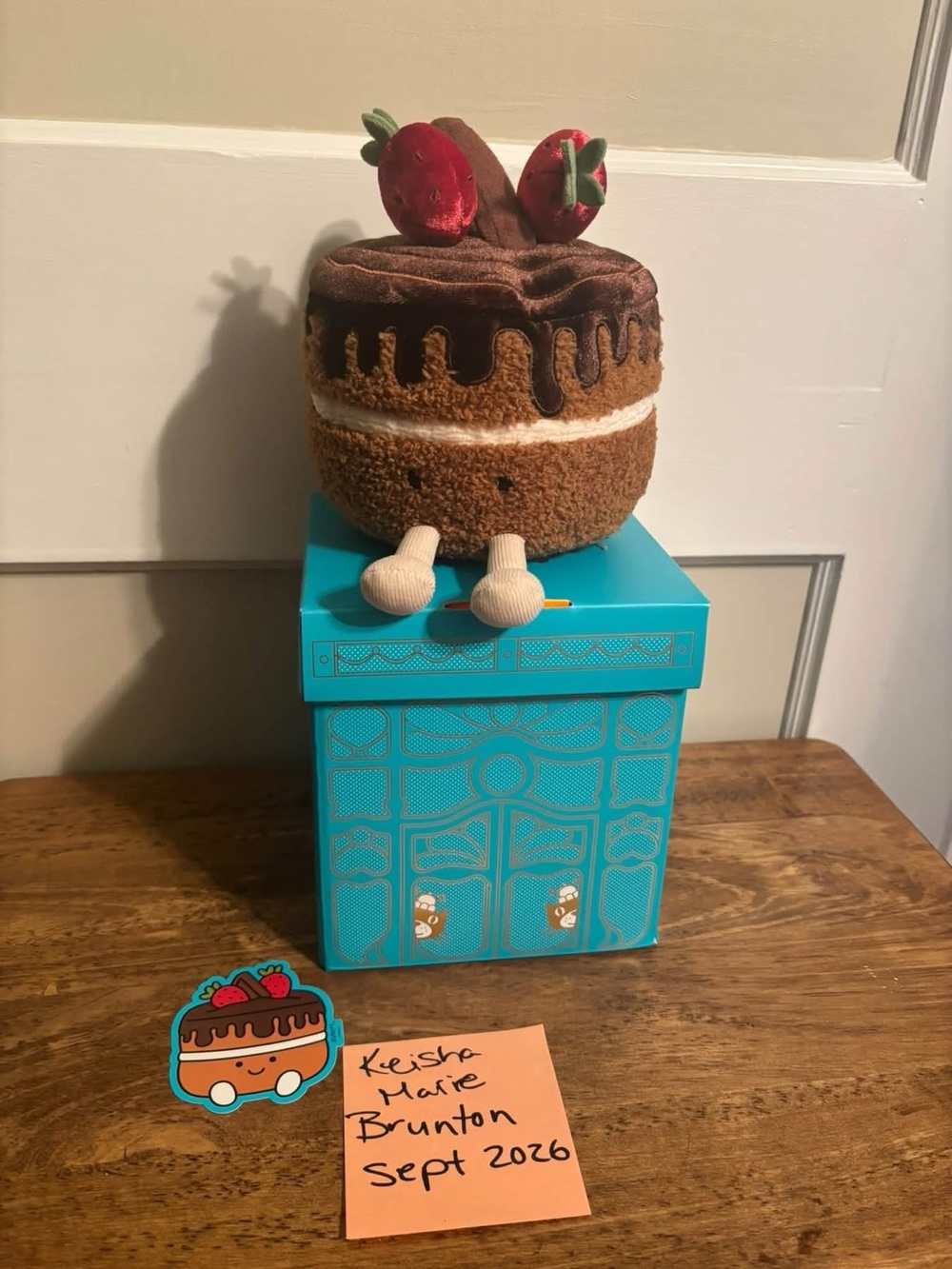 Jellycat Glacy Chocolate Cake- Harrods UK Exclusive
